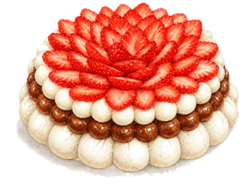 Pavlova grande para bodas y eventos